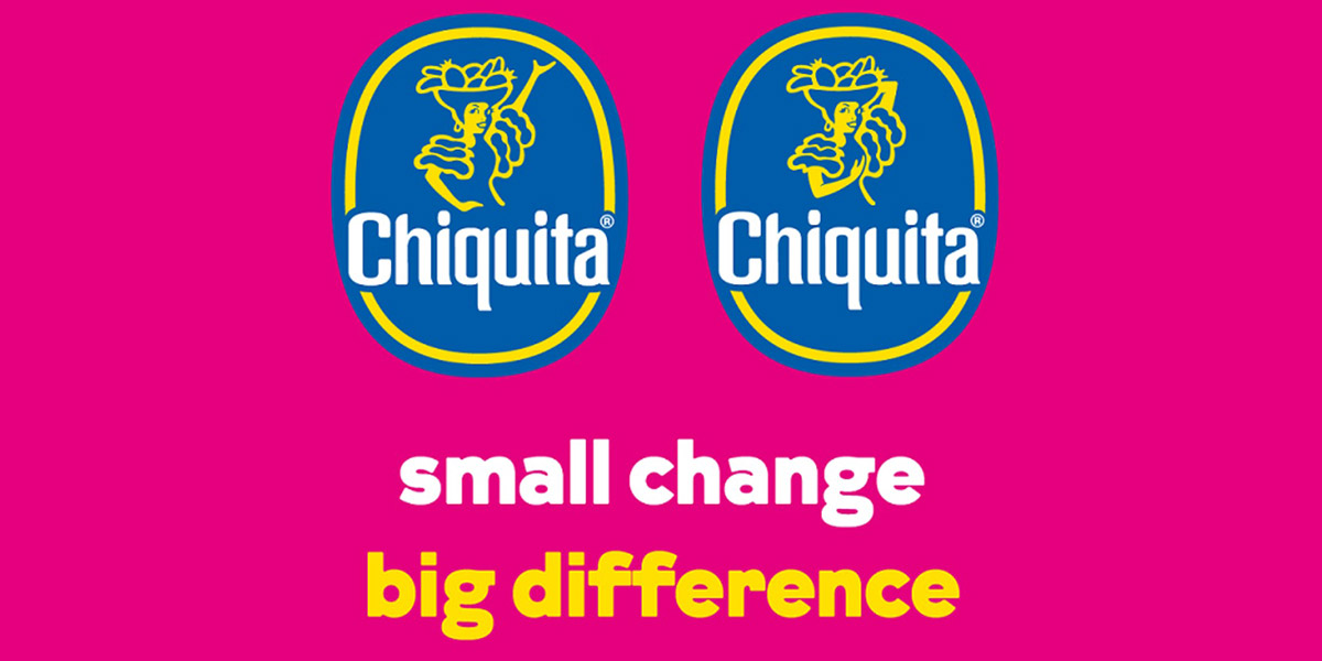 Il bollino blu di Chiquita si colora di rosa